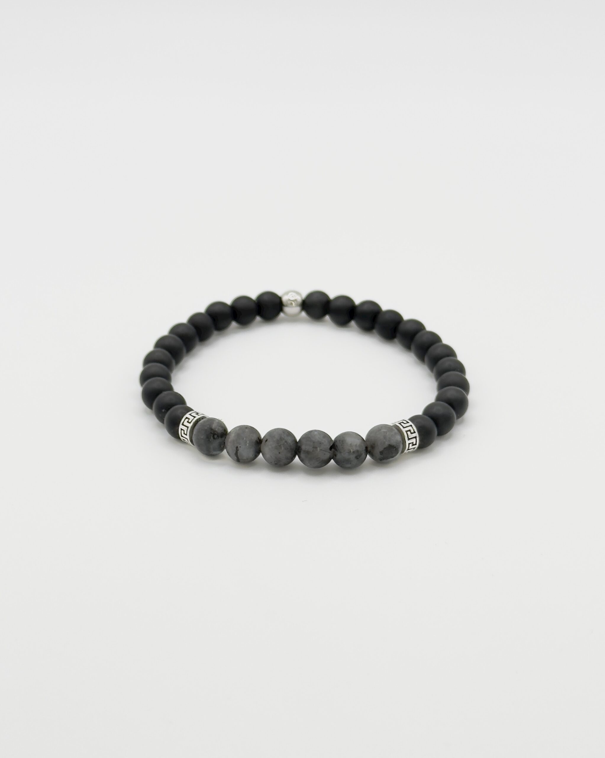 black onyx labradorite bracelet