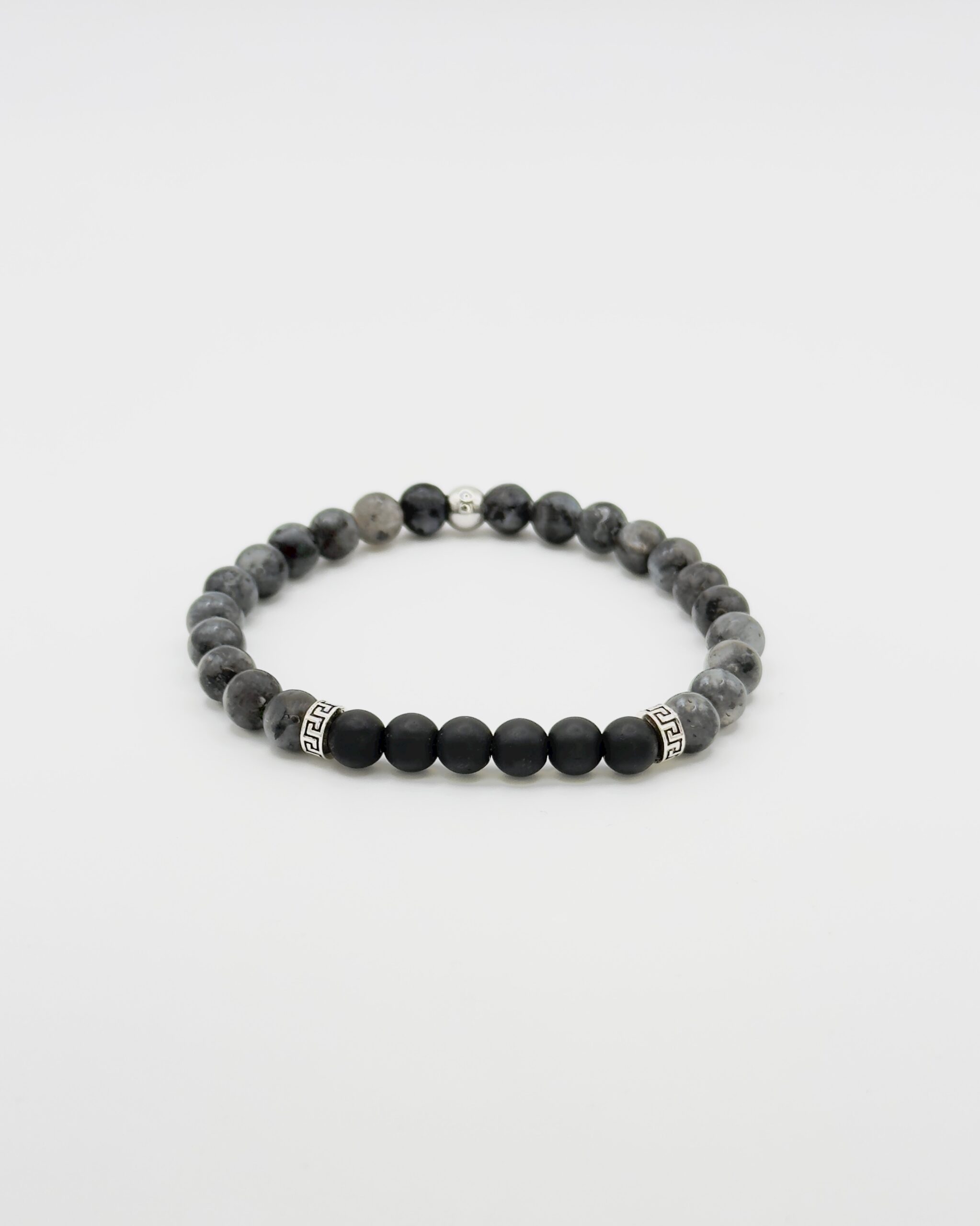 labradorite and black onyx bracelet