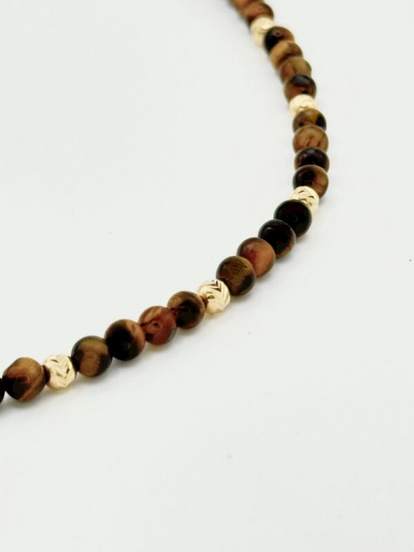 Tiger's Eye 14ct Gold Bracelet