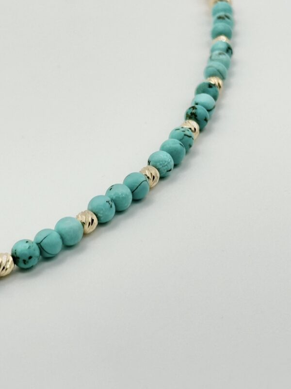 Turquoise 14ct Gold Bracelet