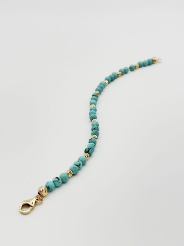 Turquoise 14ct Gold Bracelet