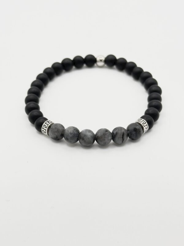 Black Onyx & Labradorite bracelet