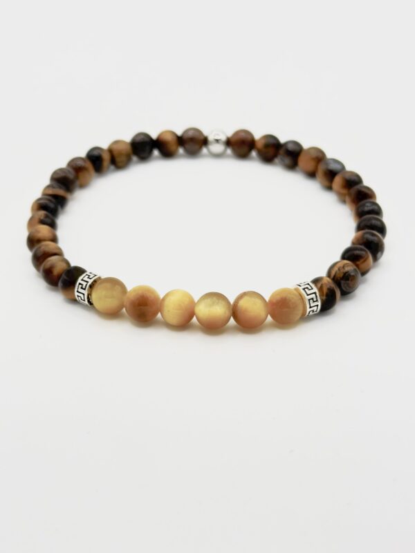 Tiger's Eye and Gold Tiger's Eye bracelet