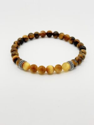 Tiger's eye and gold tiger's eye bracelet